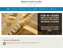 Tablet Screenshot of kensclockclinic.com